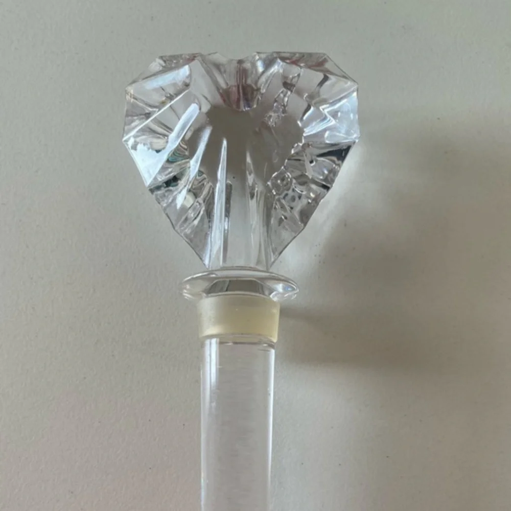 Mikasa Austrian Crystal Glass Heart Shaped Wine Stopper NIB